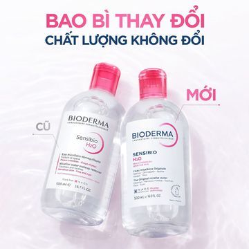 BIODERMA Sensibio H2O Micellar Water [All skin types/Sensitive skin] - Nước tẩy trang cho da nhạy cảm/ mọi loại da (500ml) image 0