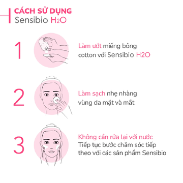 BIODERMA Sensibio H2O Micellar Water [All skin types/Sensitive skin] - Nước tẩy trang cho da nhạy cảm/ mọi loại da (500ml) image 4