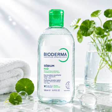 BIODERMA Sébium H2O Micellar Water [ Acne-prone Skin/ Oily Skin] - Nước tẩy trang cho da dầu/mụn/ hỗn hợp (500ml) image 0