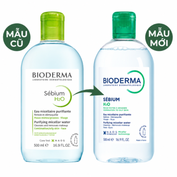 BIODERMA Sébium H2O Micellar Water [ Acne-prone Skin/ Oily Skin] - Nước tẩy trang cho da dầu/mụn/ hỗn hợp (500ml) image 1