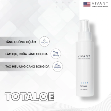 VIVANT Totaloe - Gel dưỡng ẩm & làm dịu căng bóng da tức thì image 3