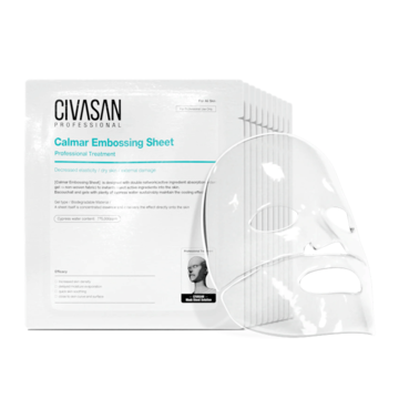 CIVASAN Calmar Embossing Sheet - Mặt nạ phục hồi, dưỡng ẩm & săn chắc da image 0