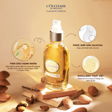 L’OCCITANE Almond Supple Skin Oil - Dầu dưỡng thể hạnh nhân image 4