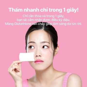 EARTHNIQ Glutathione 100 - Mặt Nạ Nano Glutathione Dưỡng Sáng, Căng Bóng Và Săn Chắc Da (Bạc Hồng) image 1