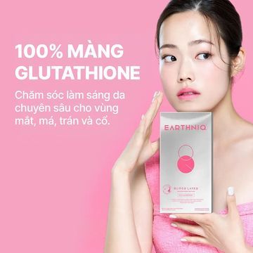 EARTHNIQ Glutathione 100 - Mặt Nạ Nano Glutathione Dưỡng Sáng, Căng Bóng Và Săn Chắc Da (Bạc Hồng) image 2