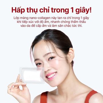 EARTHNIQ Collagen 99 - Màng Collagen Nano Cho Làn Da Căng Bóng & Săn Chắc (Bạc Đỏ) image 2