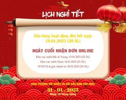 LỊCH NGHỈ TẾT NGUYÊN ĐÁN QUÝ MÃO 2023